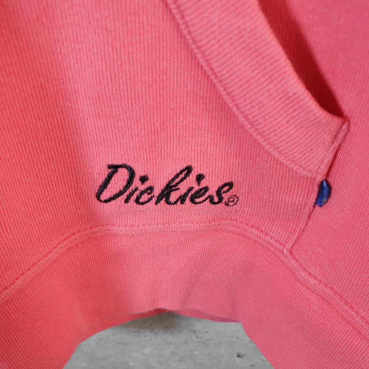 Vintage Dickies Workwear Embroidered Hoodie Womens Small Pink Y2K Pullover