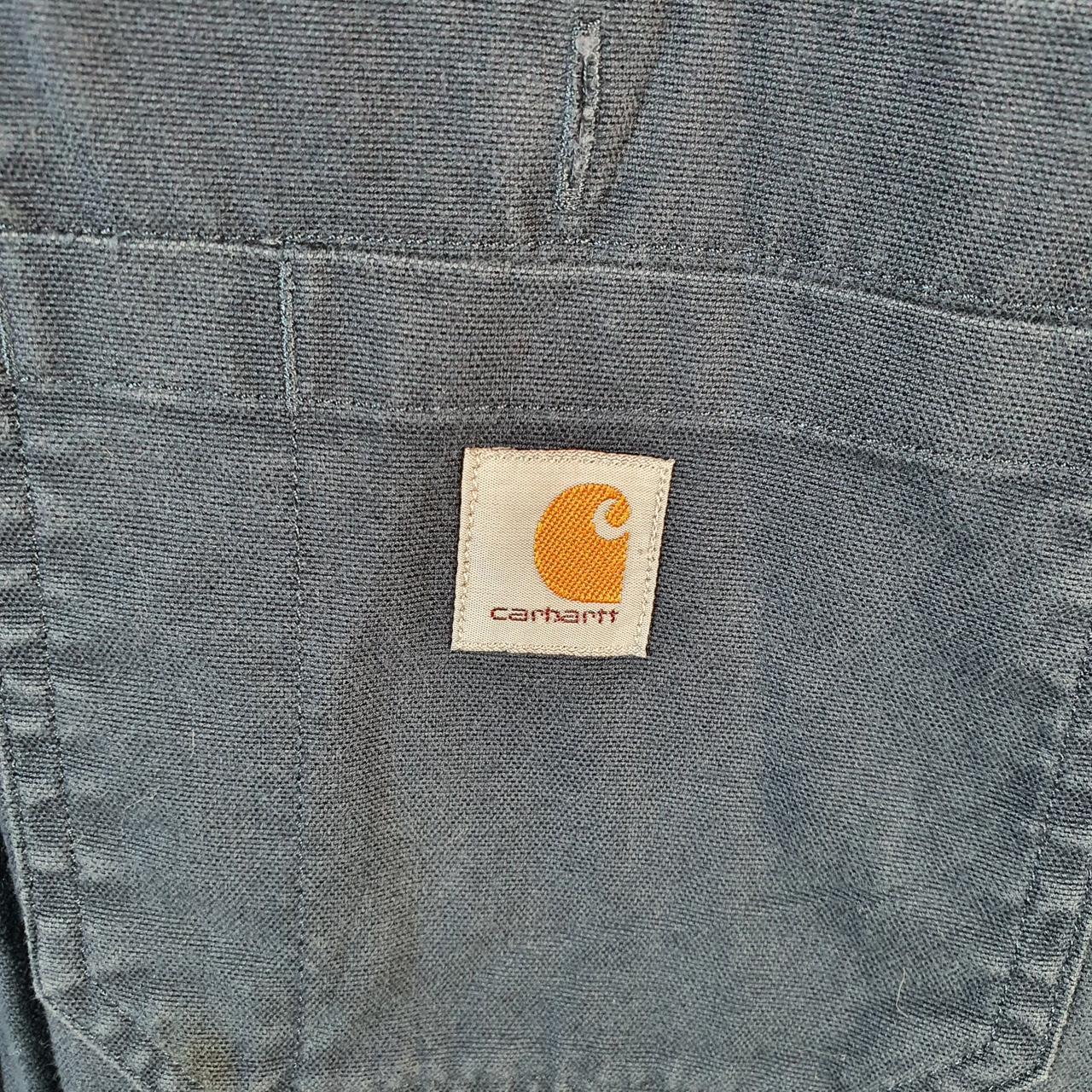 Vintage Carhartt Shirt Button Down Mens XL Blue Rugged Flex Chore Utility Relaxed - Big Fish Vintage