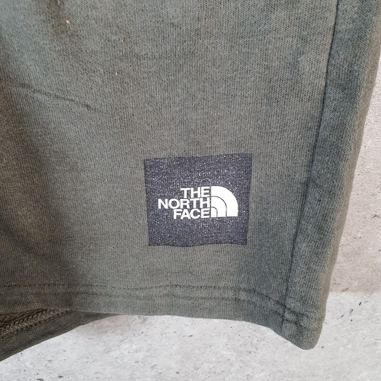 Vintage The North Face TNF Shorts Jorts Chino Cargo Boys XL Khaki Green Baggy Cotton