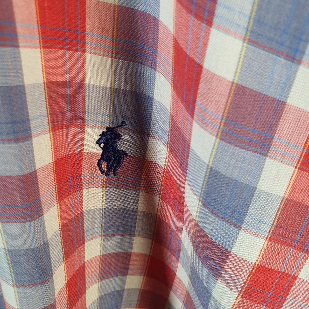 Vintage Ralph Lauren Button Down Shirt Men’s XL Red Checkered Classic USA Pony