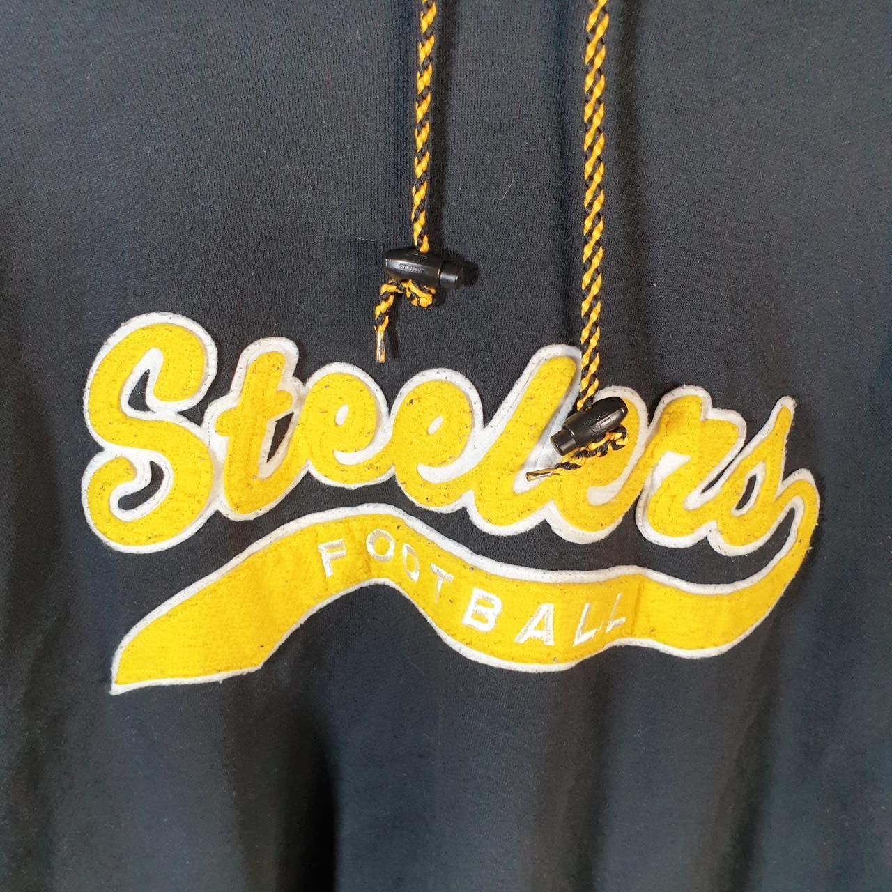 Vintage NFL Pro Line Starter Pittsburgh Steelers Hoodie Mens Large Black USA Pro Sport