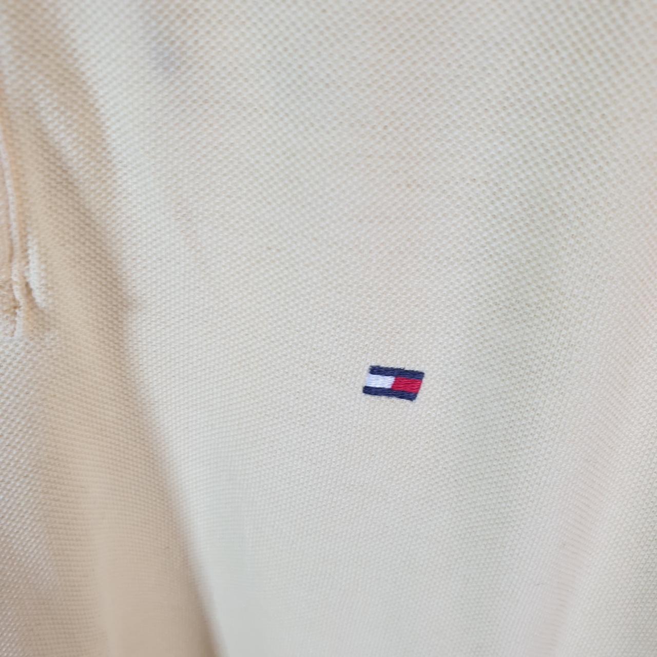 Vintage Tommy Hilfiger Polo Shirt Men’s Large Yellow Regular Fit Embroidered Logo