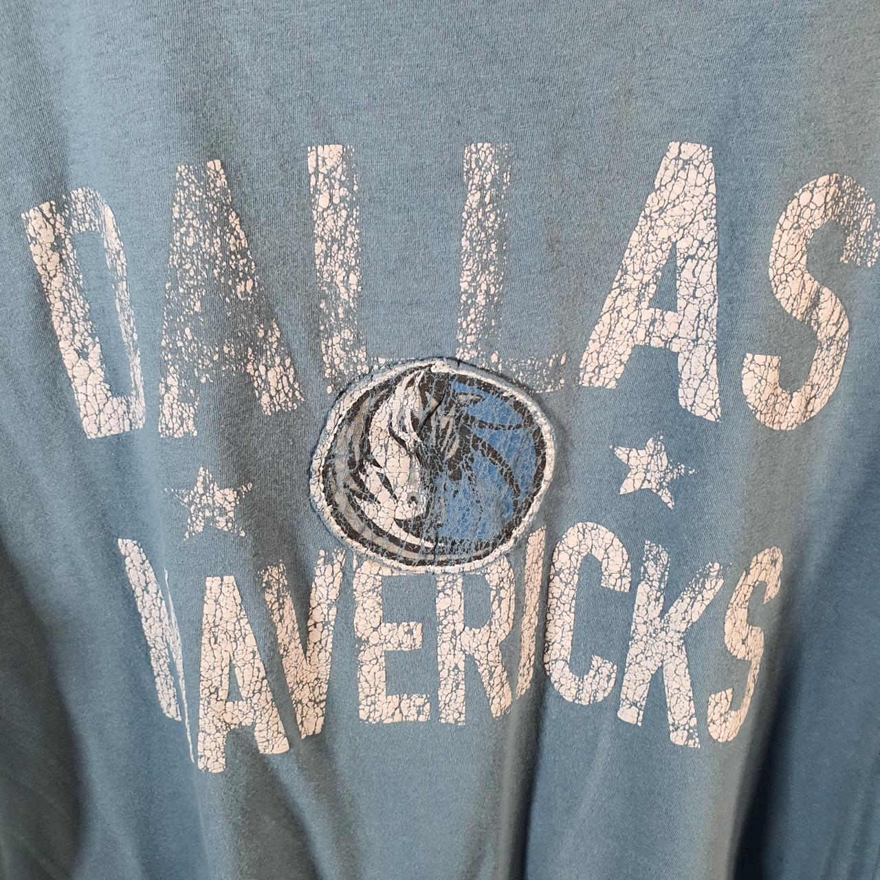Vintage Adidas Dallas Mavericks T Shirt Shirt Men’s Small Blue Trefoil Retro Logo Athletic