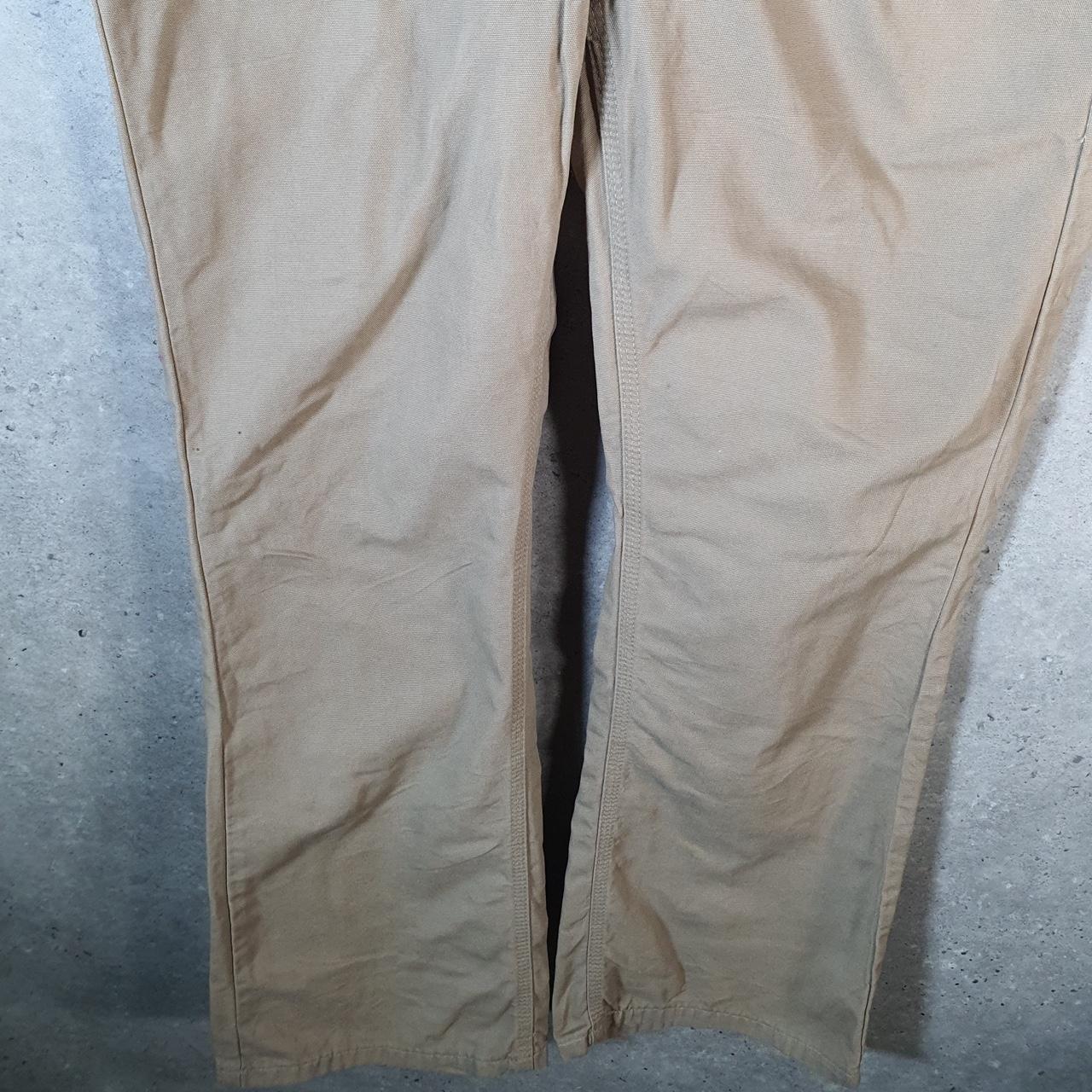 Vintage Carhartt Carpenter Trousers Womens W34 L32 Brown Original Fit Workwear