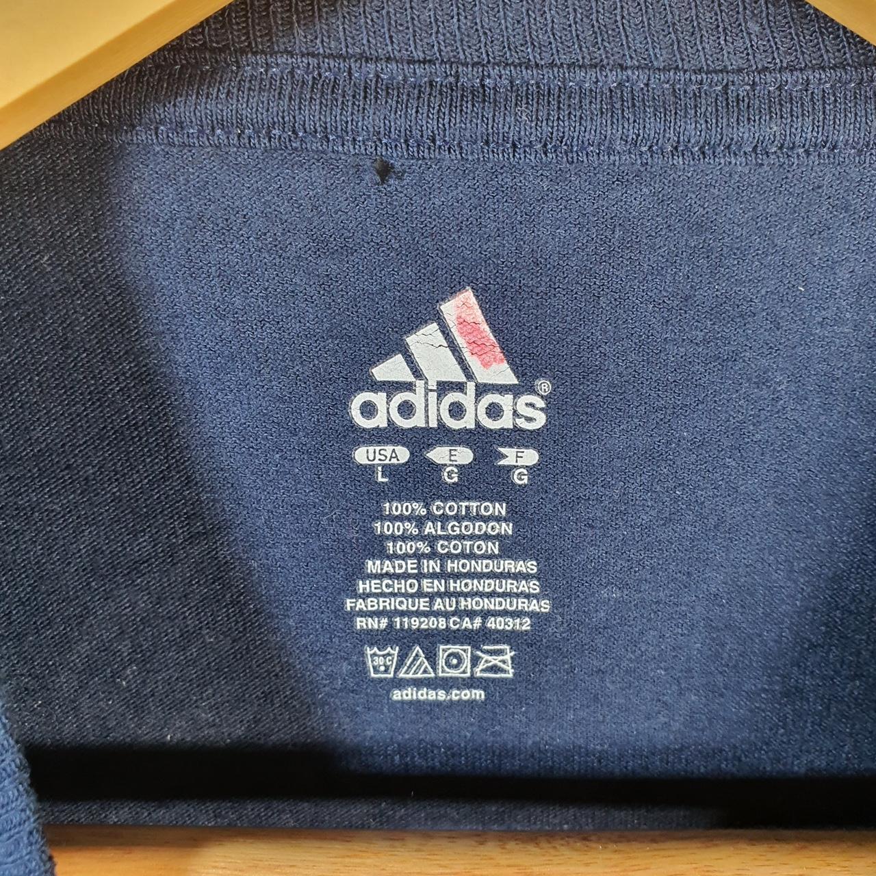 Vintage Adidas 2009 Final Four Detroit T Shirt Men’s Large Blue Three Stripes Logo