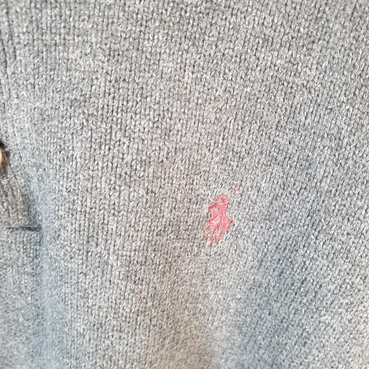 Vintage Ralph Lauren Polo 1/4 Button Sweatshirt Men’s Small Grey Cotton Pullover Pony