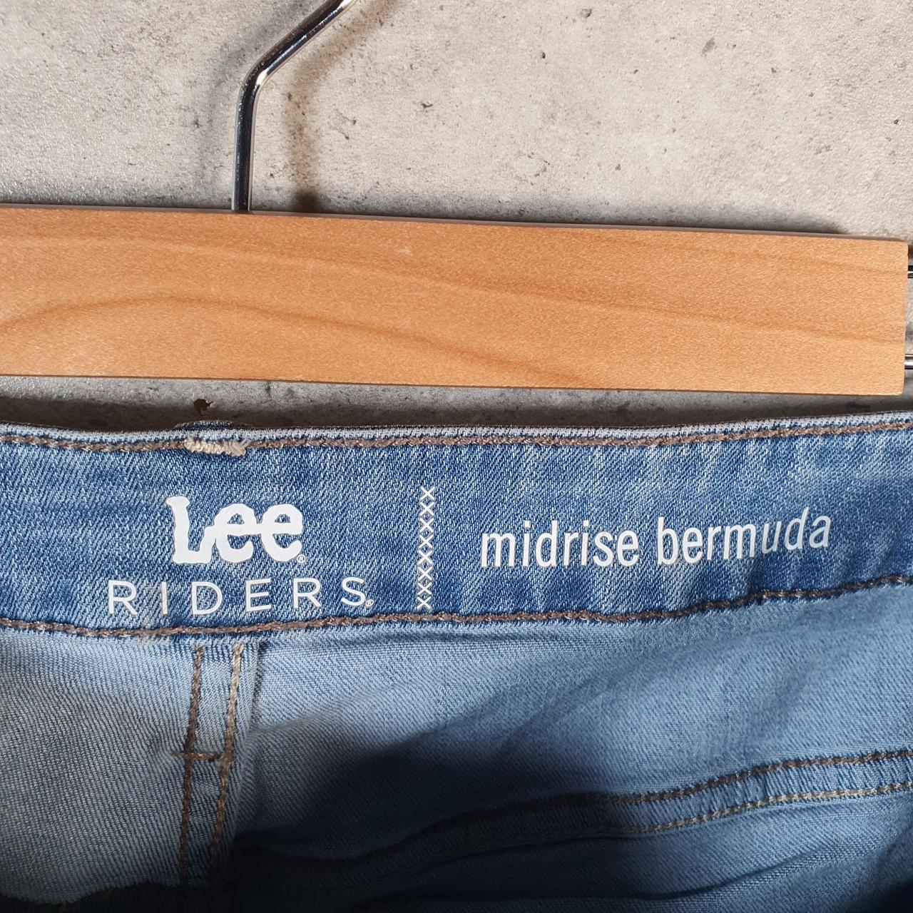 Vintage Lee Baggy Shorts Jorts Cargo Womens W36 Blue Denim Relaxed Cargo