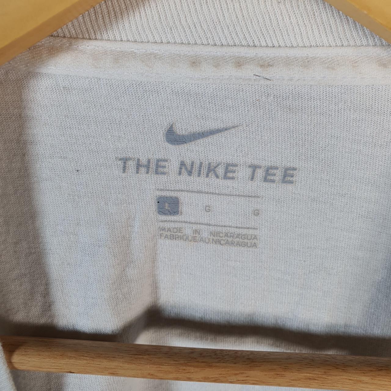 Vintage Nike Spellout T Shirt Men’s Large White Logo Swoosh Athletic