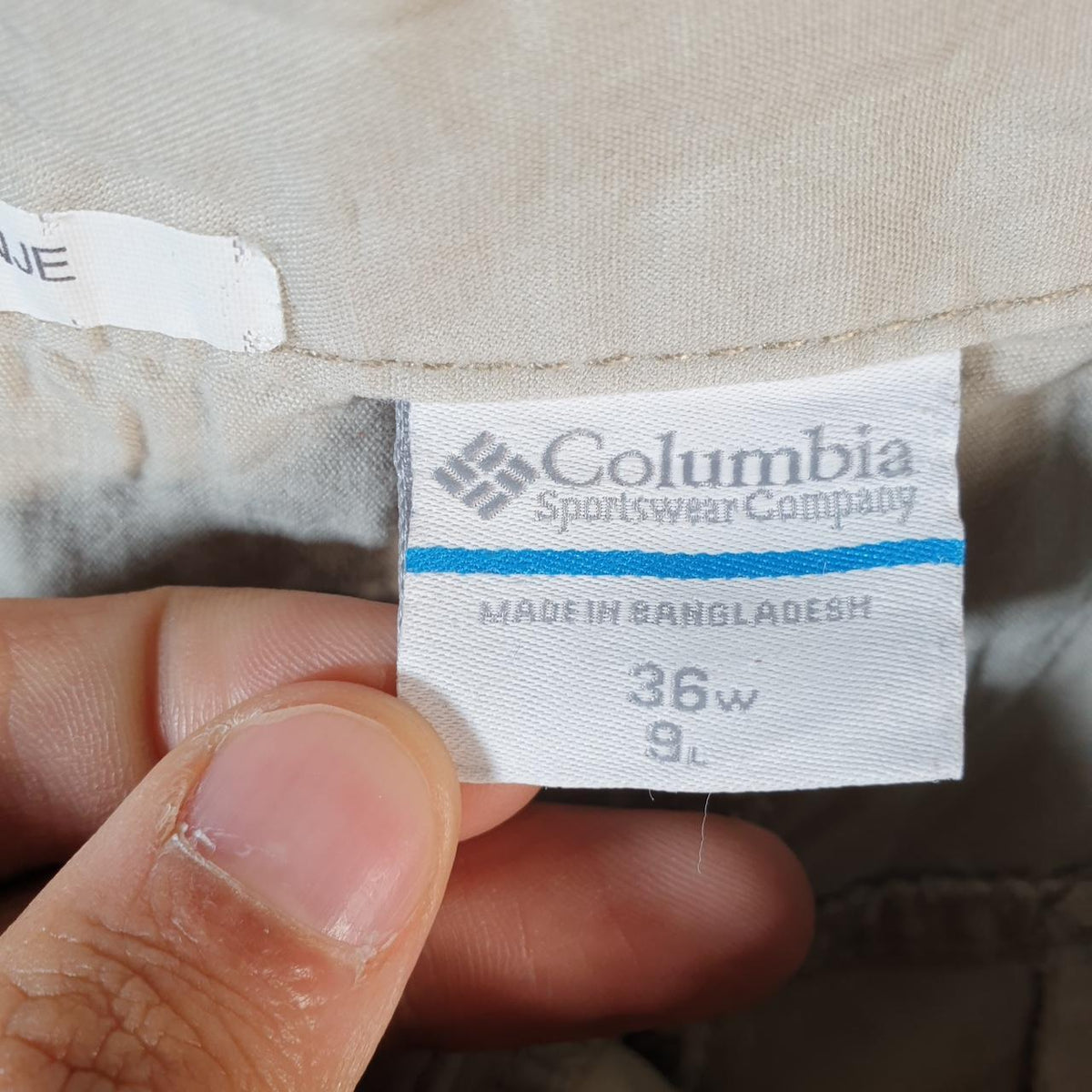 Vintage Columbia Carpenter Shorts Jorts Cargo Men’s W36 Brown Athletic Hiking Baggy
