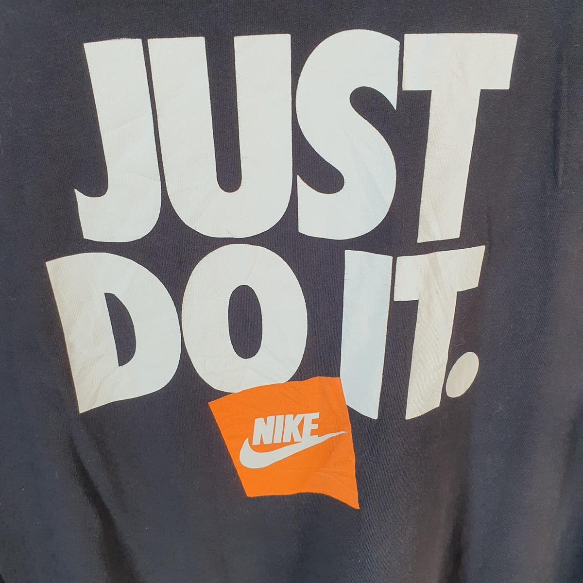 Vintage Nike Spellout Just Do It T Shirt Men’s Large Black Logo Swoosh Athletic