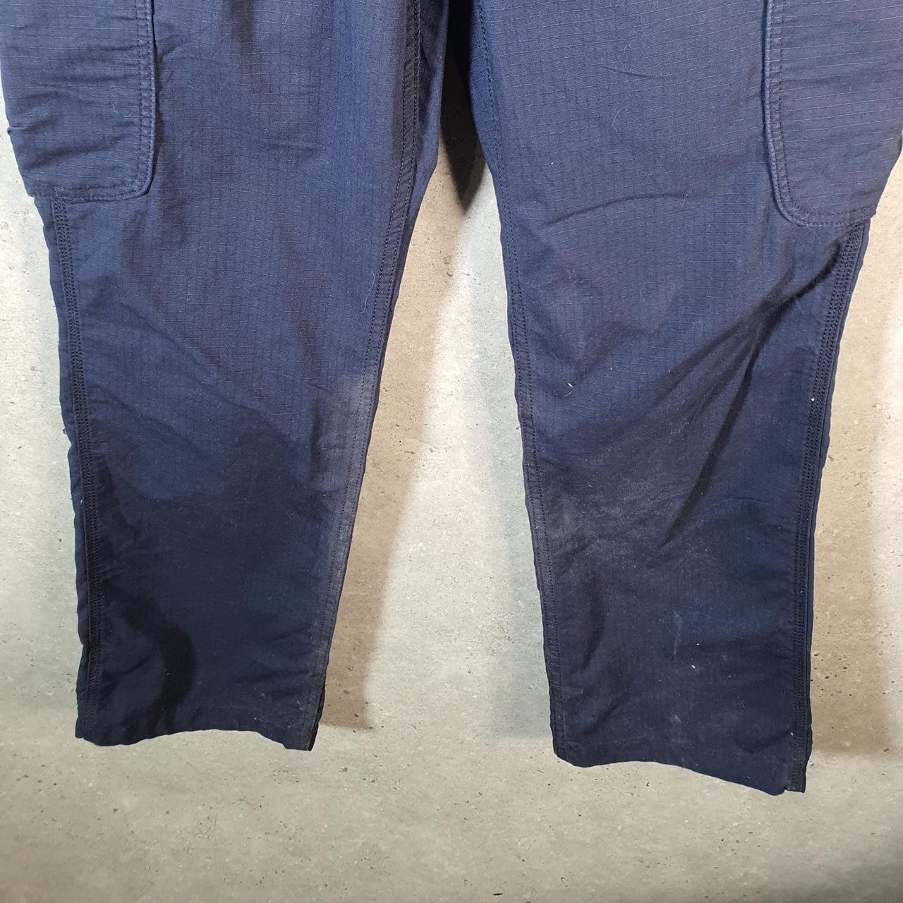 Vintage Carhartt Carpenter Trousers Mens W32 L32 Navy Blue Loose Fit Workwear USA