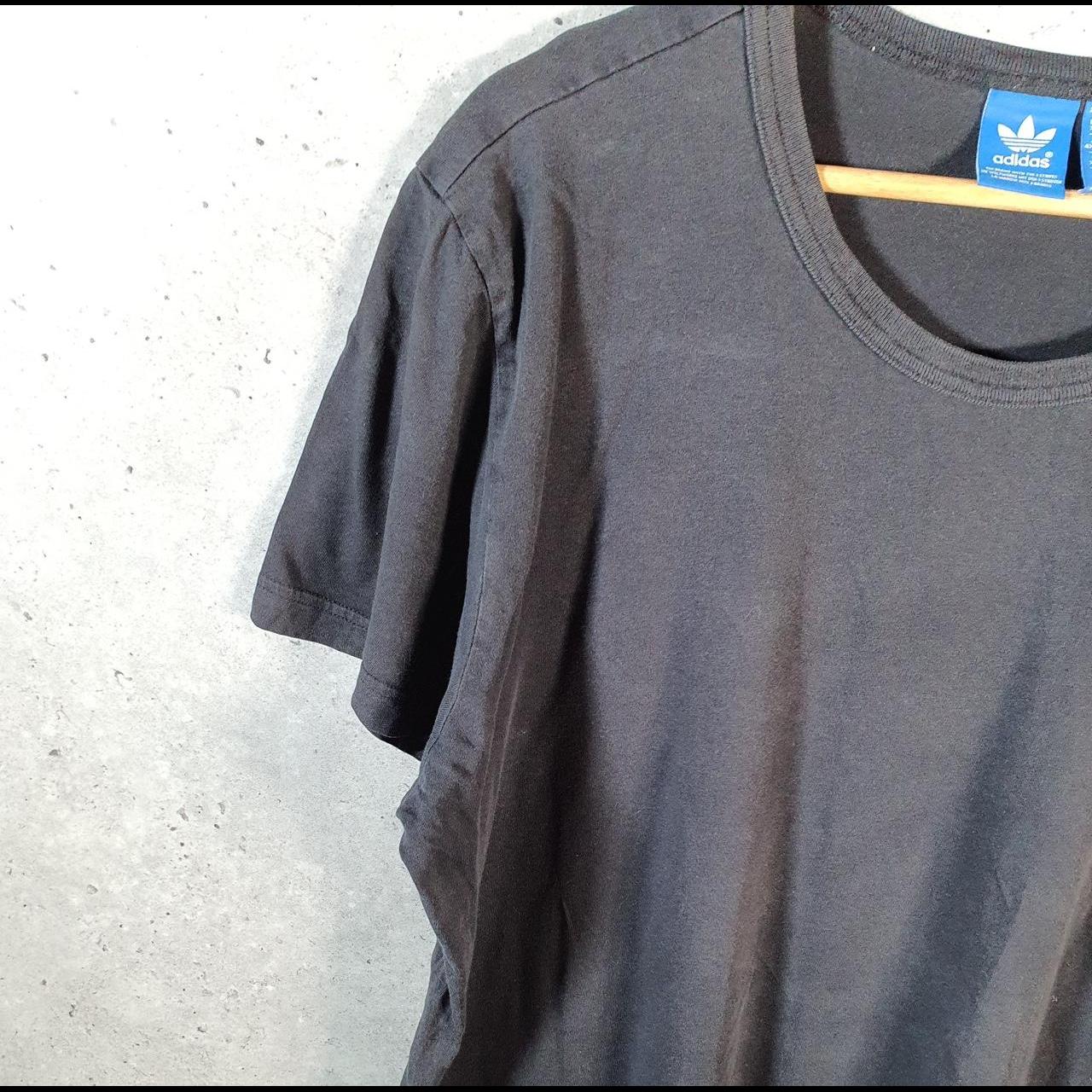 Vintage Adidas Trefoil Retro T Shirt Mens XL Black Three Stripes Logo Athletic