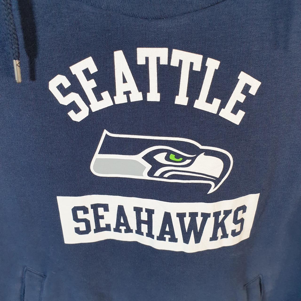 Vintage NFL Nike Seattle Seahawks Hoodie Womens Medium Blue Pullover USA Pro Sport