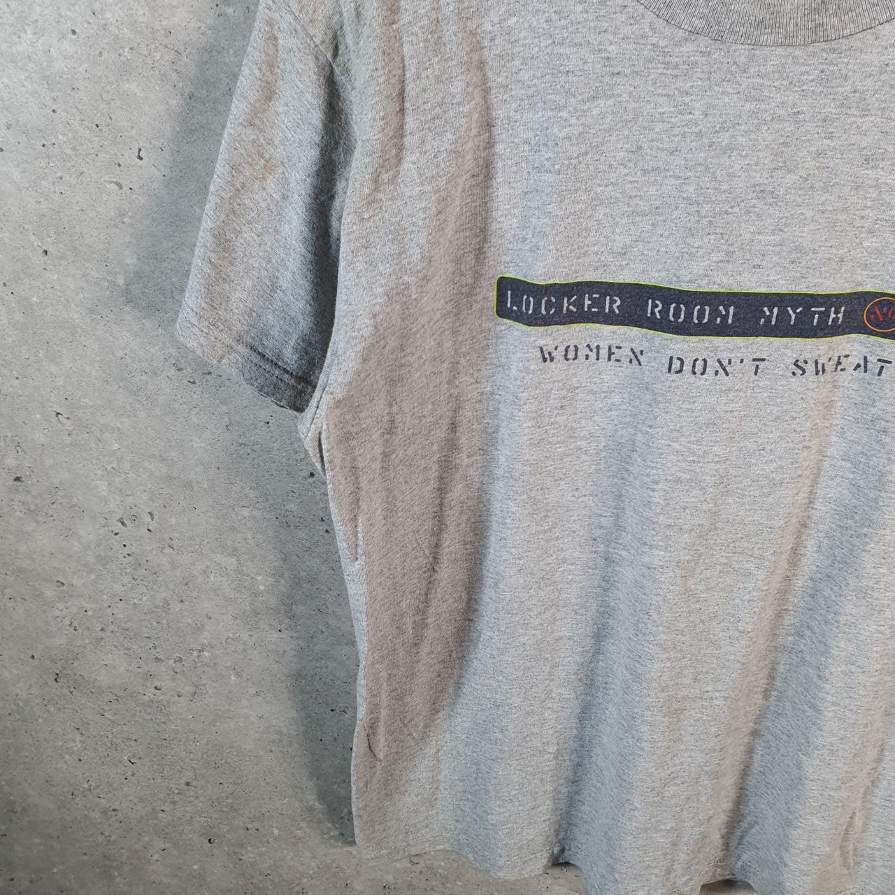 Vintage Nike 90s USA Women Don’t Sweat Pigs Can Fly T Shirt Men’s Large Grey Logo Swoosh