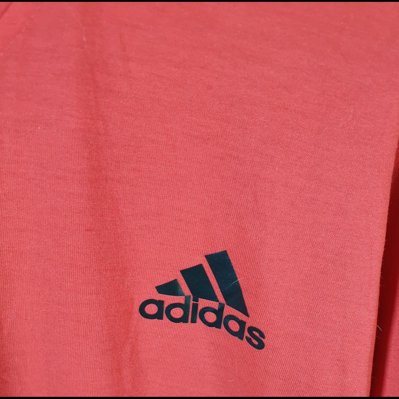 Vintage Adidas Freelift ClimaLite T Shirt Men’s Large Pink Three Stripes Logo Athletic