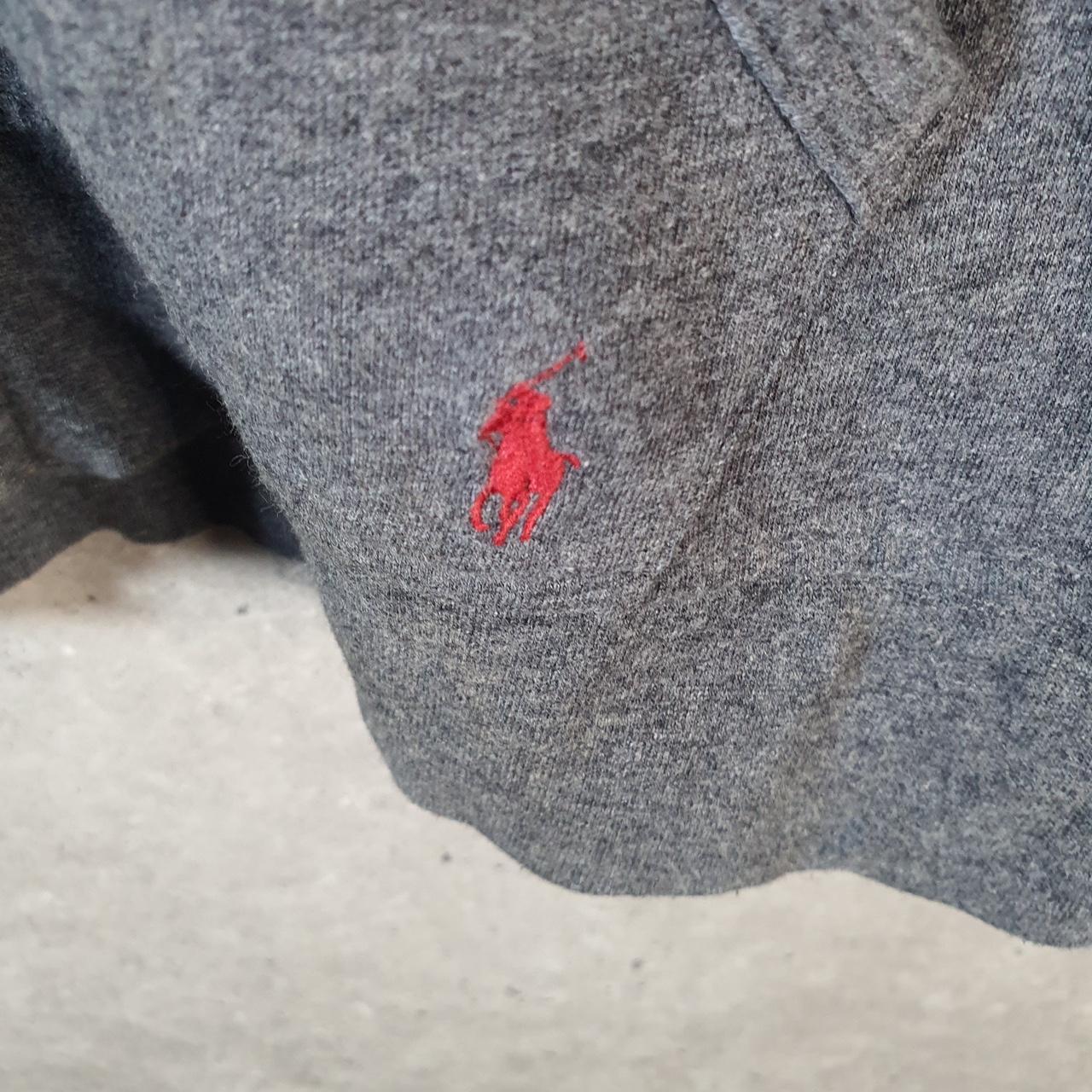 Vintage Ralph Lauren Polo Full Zip Hodie Men’s Medium Grey Cotton Pony