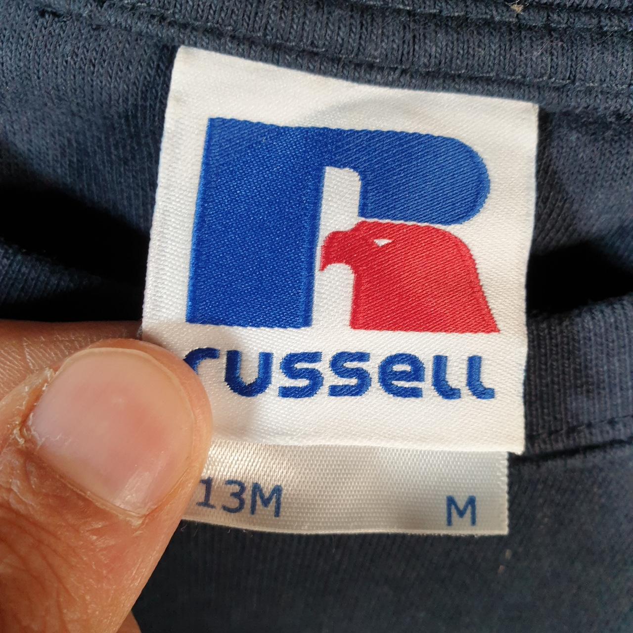 Vintage Russell Athletic Blank Baggy Sweatshirt Men’s Medium Navy Blue Pullover