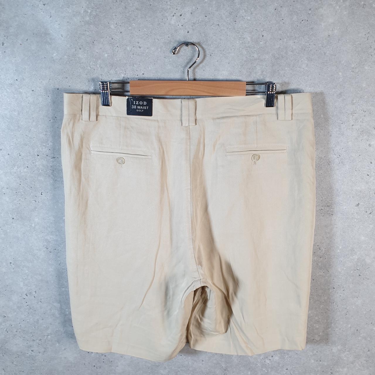 Vintage Izod Golf Chino Shorts Jorts Cargo Men’s W38 Brown Baggy Cotton