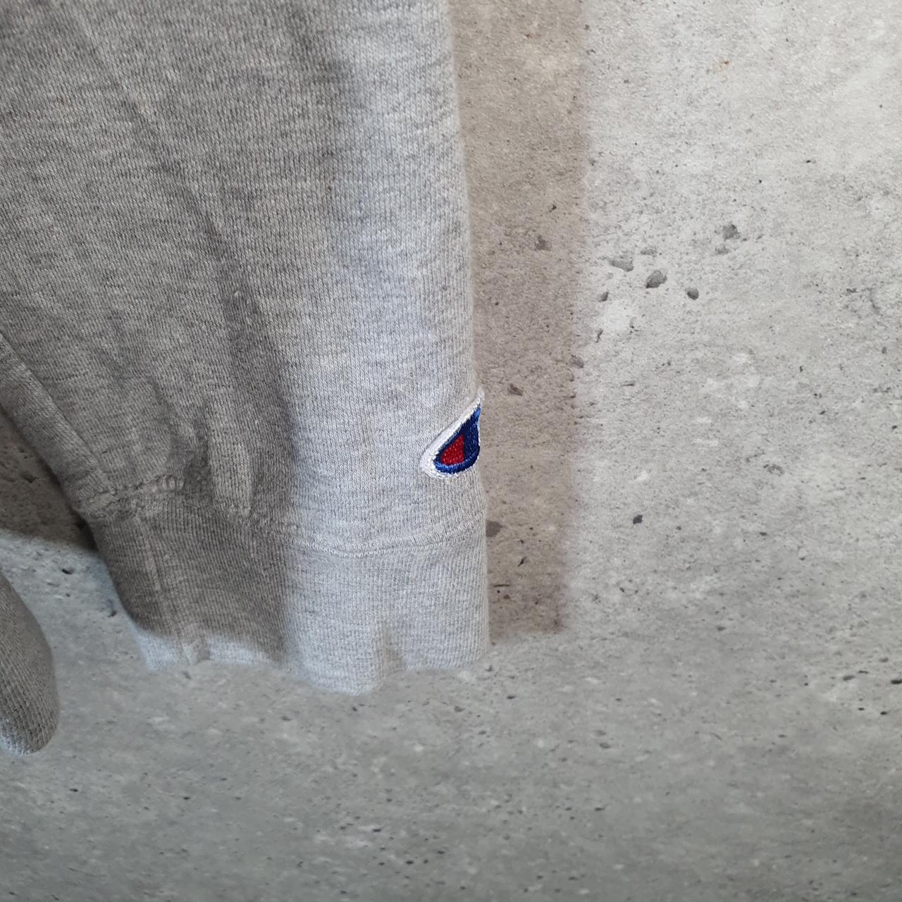 Vintage Champion Hoodie Men’s Large Grey Pro Sport Spellout Pullover