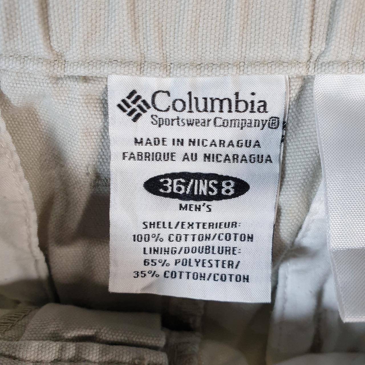 Vintage Columbia Performance Fishing Gear Shorts Men’s W36 Beige Athletic Hiking