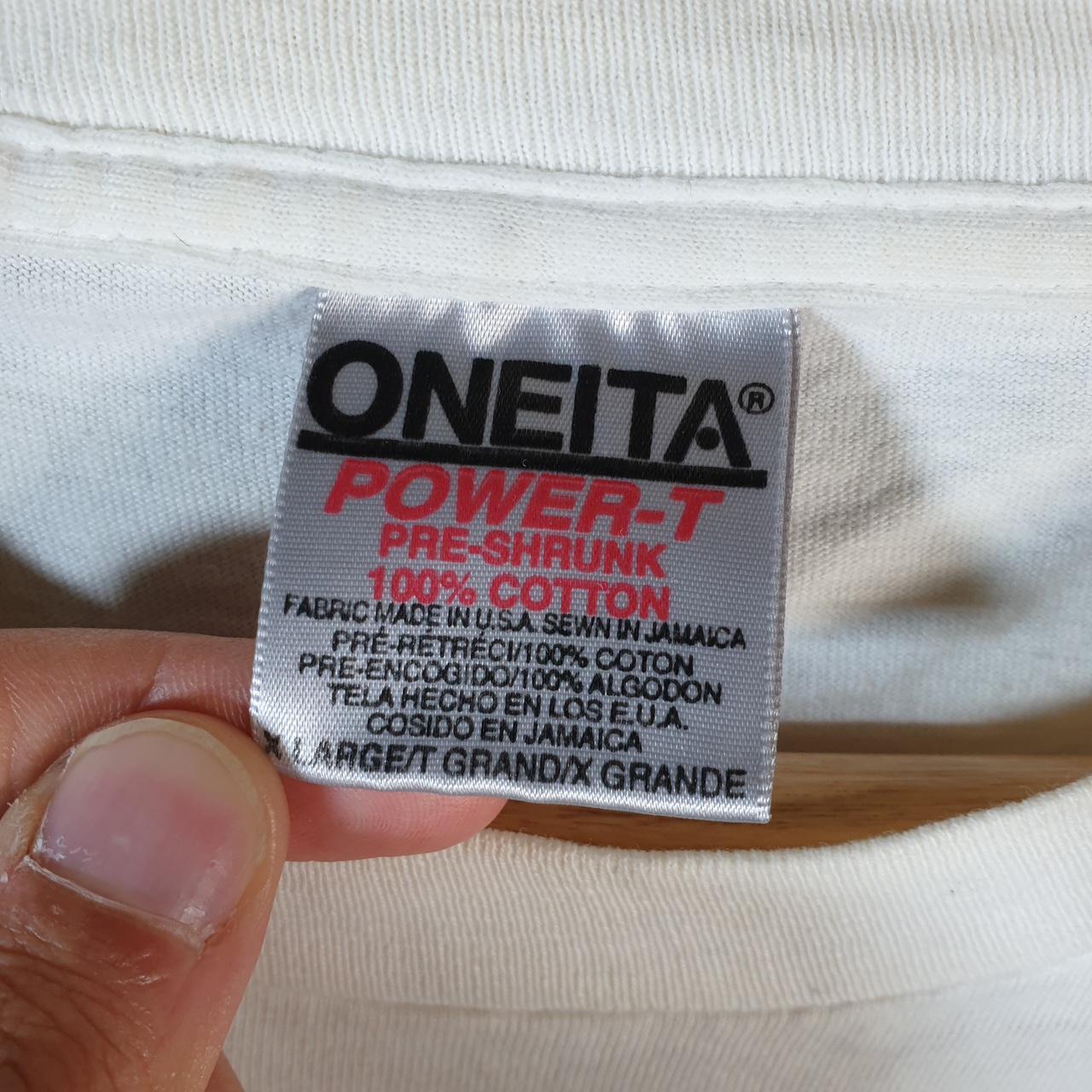 Vintage Oneita Power MBNA Visa NFL 90s USA Single Stitch T Shirt Men’s XL White