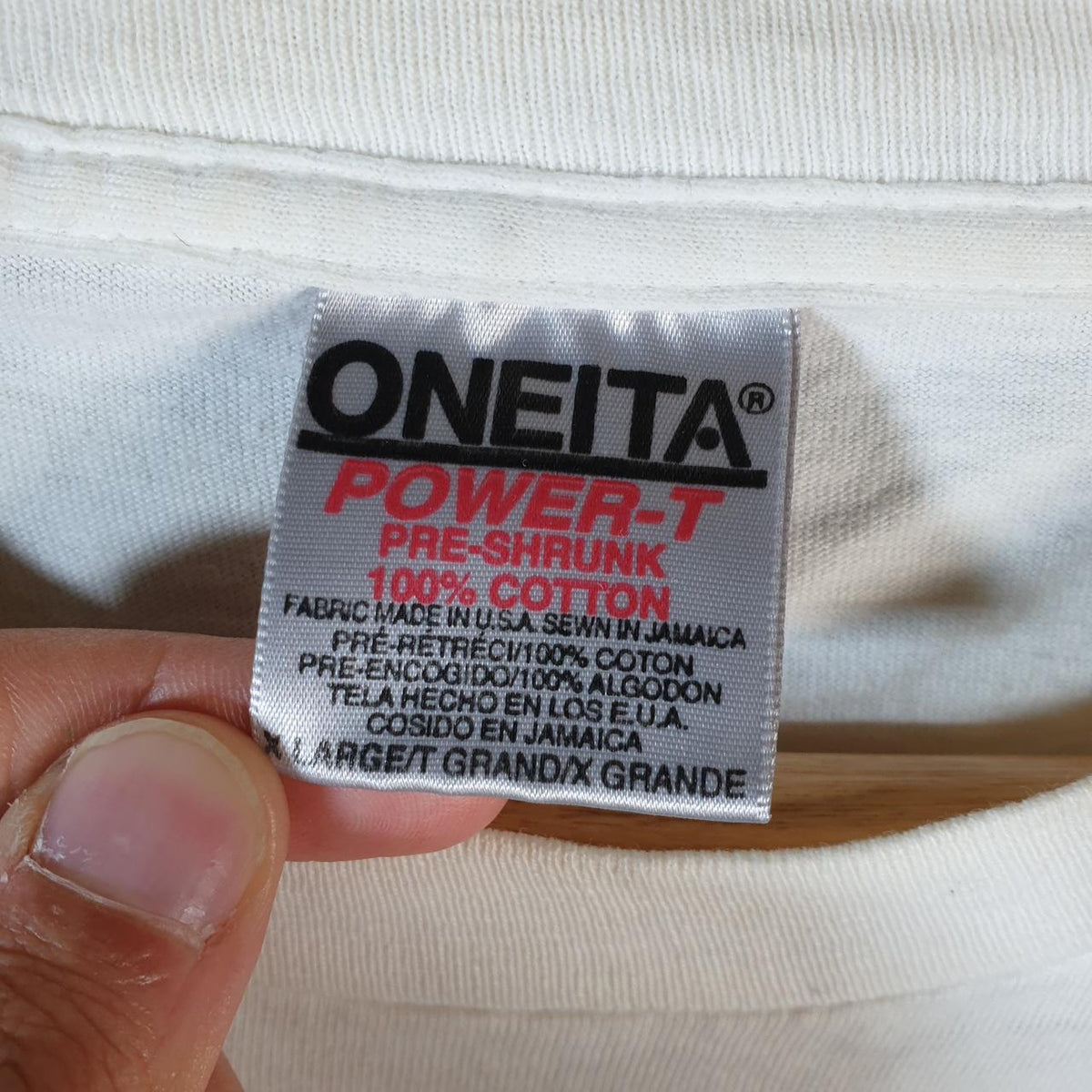 Vintage Oneita Power MBNA Visa NFL 90s USA Single Stitch T Shirt Men’s XL White