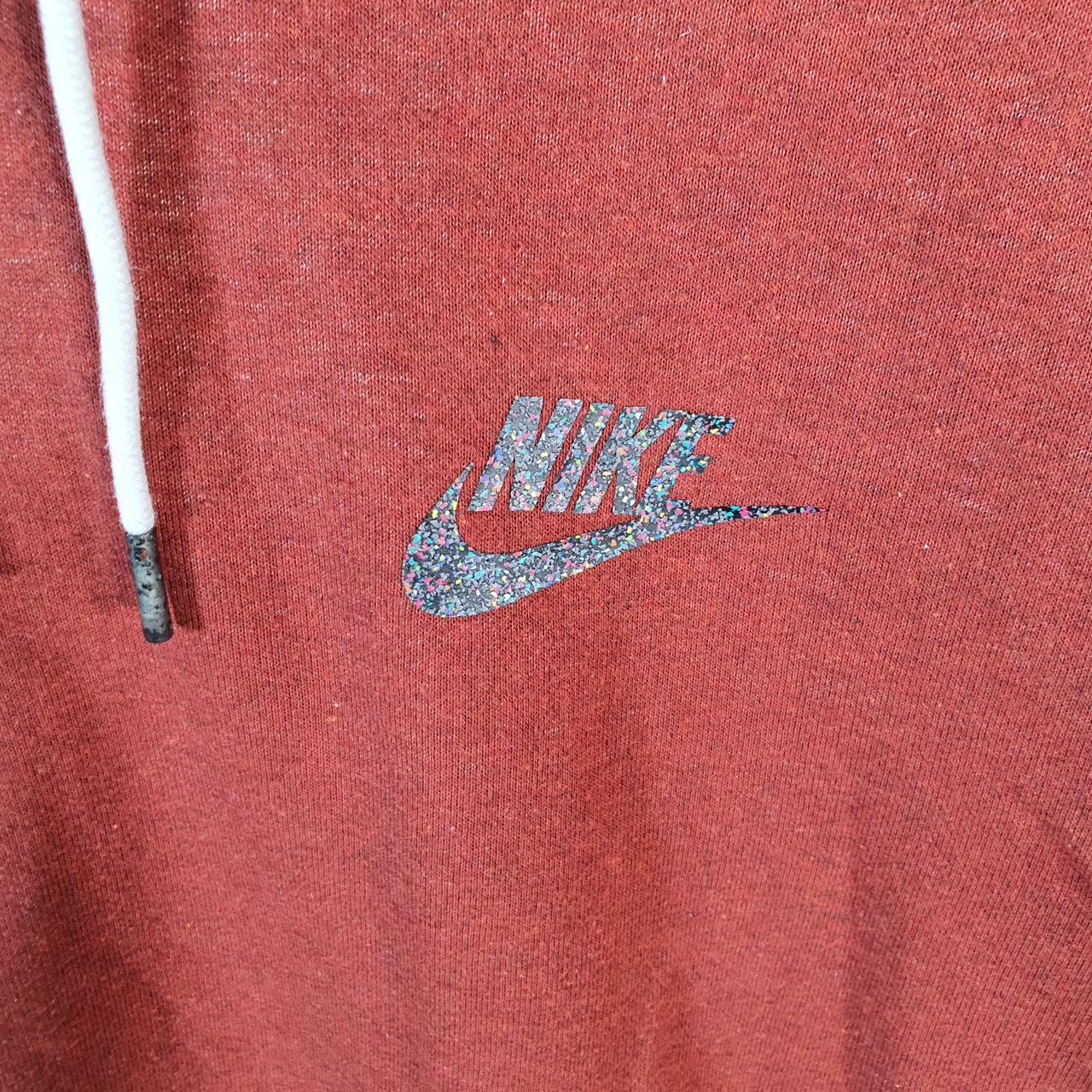 Vintage Nike Club Hoodie Men’s Medium Orange Swoosh Y2K Pullover Logo