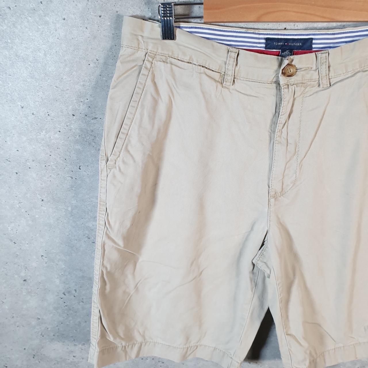 Vintage Tommy Hilfiger Chino Shorts Jorts Cargo Mens W33 Brown Baggy Cotton
