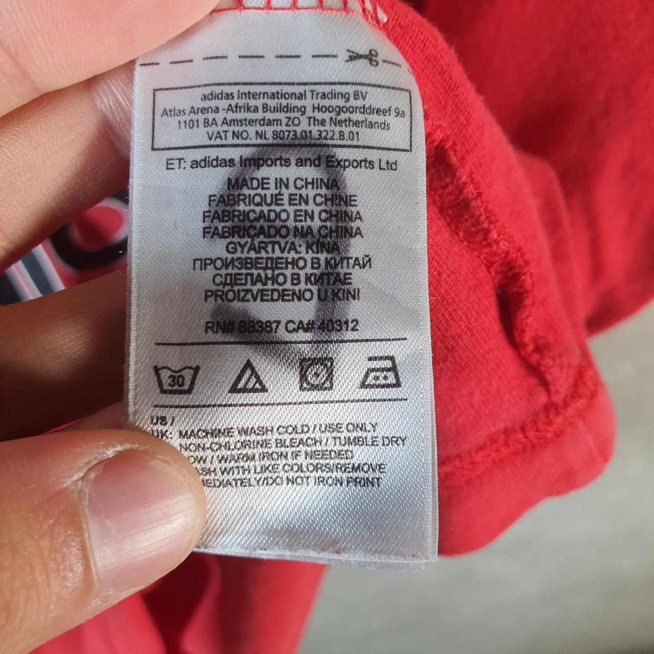 Vintage Adidas Trefoil Retro T Shirt Men’s Large Red Three Stripes Logo