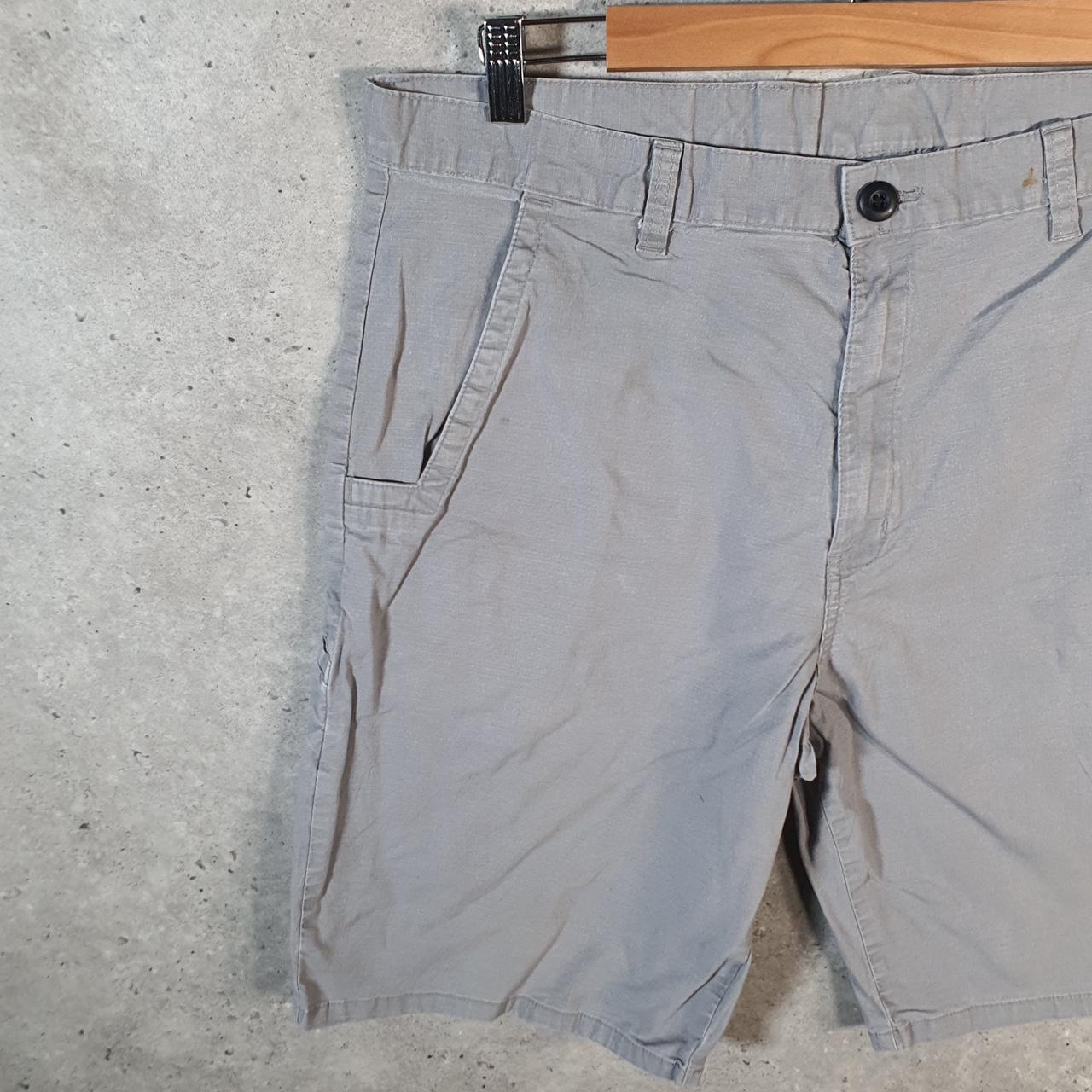 Vintage Dickies Baggy Chino Shorts Jorts Cargo Mens W36 Grey Relaxed Fit