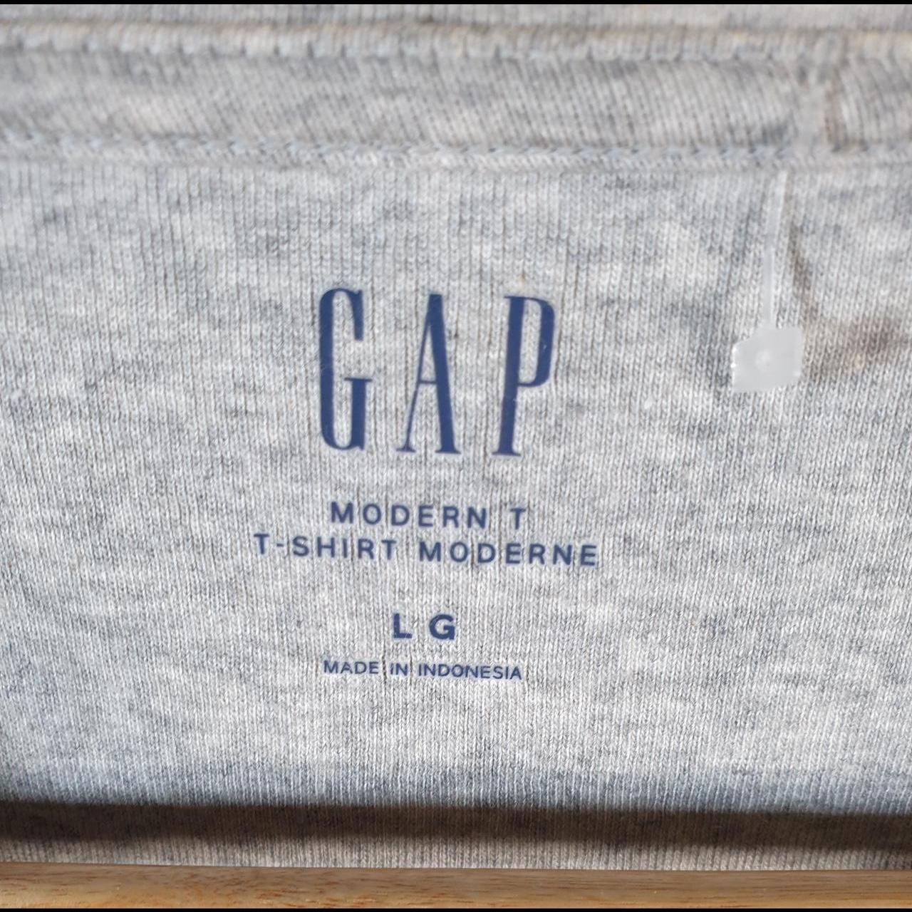 Vintage Gap T Shirt Men’s Large Grey Modern T Standard Fit Casual Blank