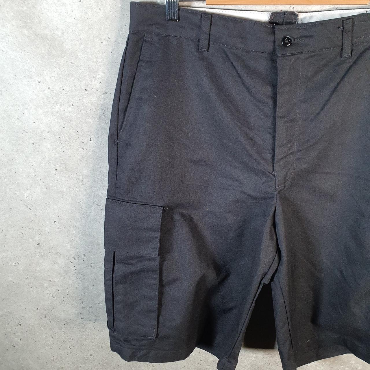 Vintage Red Kap Golf Chino Shorts Jorts Cargo Men’s W36 Black Baggy Cotton