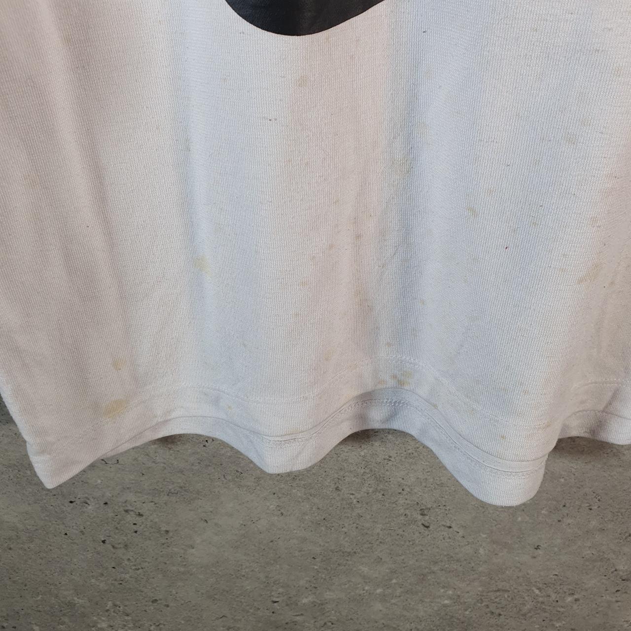 Vintage Nike Cropped T Shirt Womens Medium White Logo Swoosh Athletic