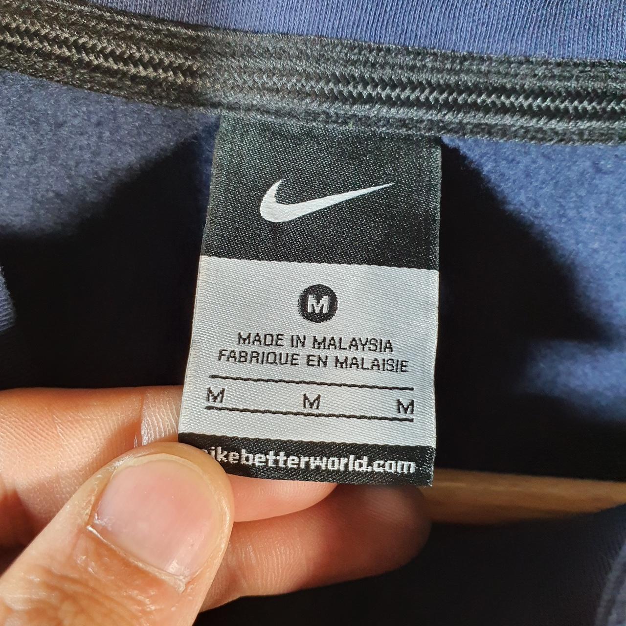 Vintage Nike 1/4 Zip Sweatshirt Men’s Medium Navy Blue Swoosh Y2K Pullover Logo