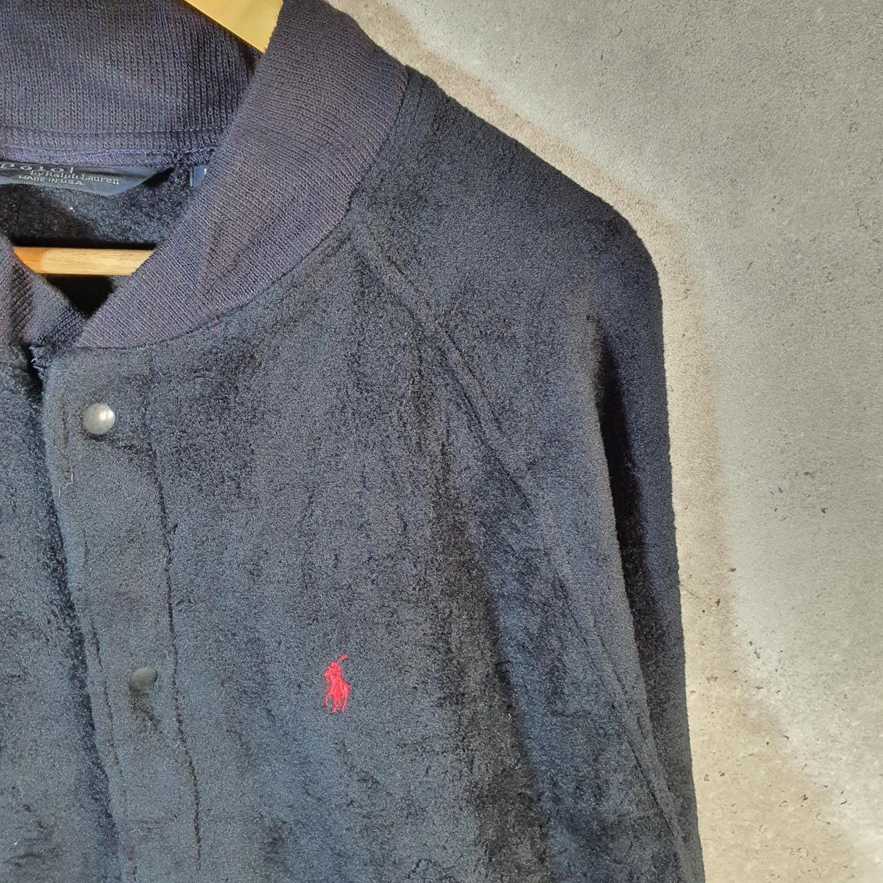 Vintage Ralph Lauren Polo 90s USA Fleece Sweatshirt Men’s Large Black Pony