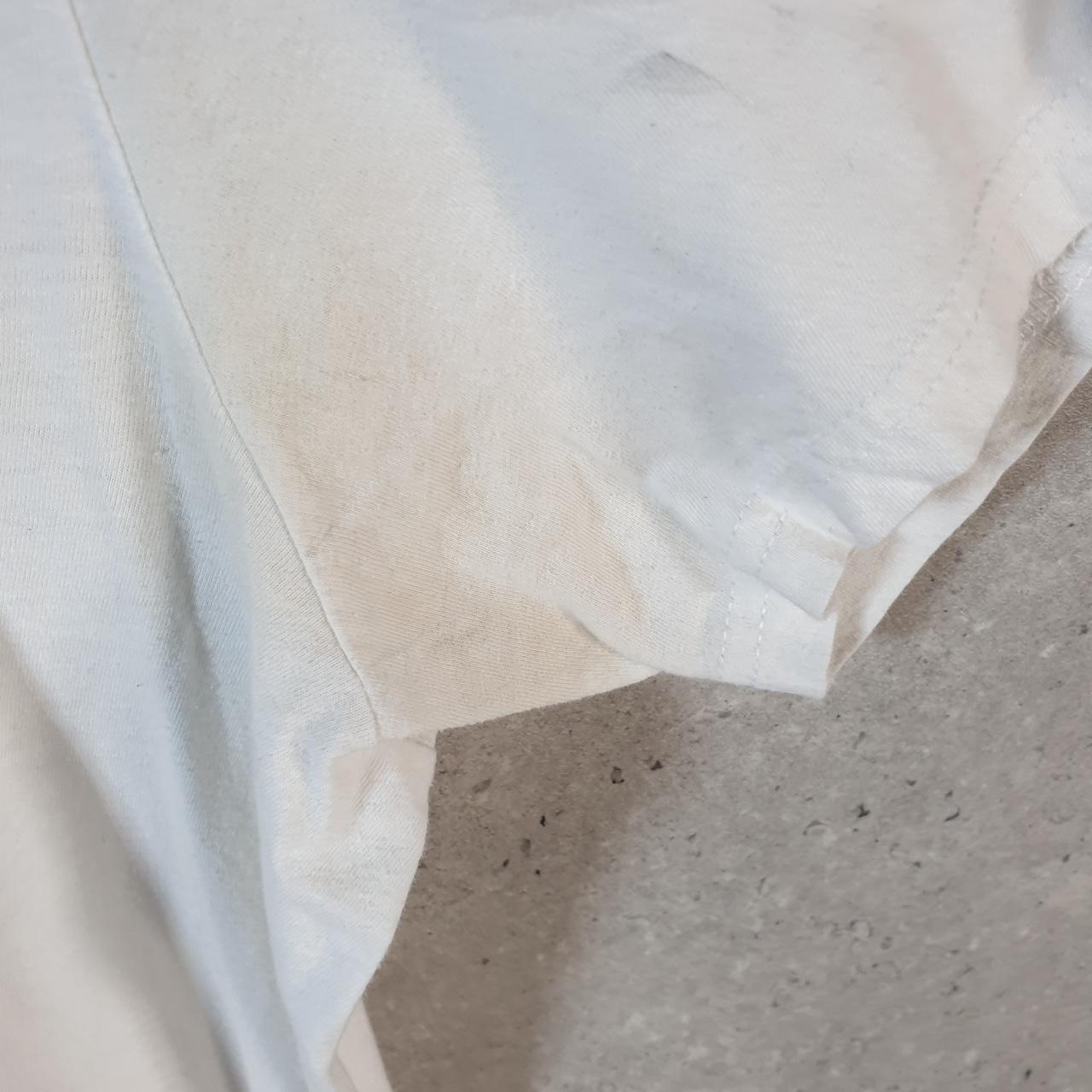 Vintage Adidas Amplifier T Shirt Men’s Large White Three Stripes Logo Athletic