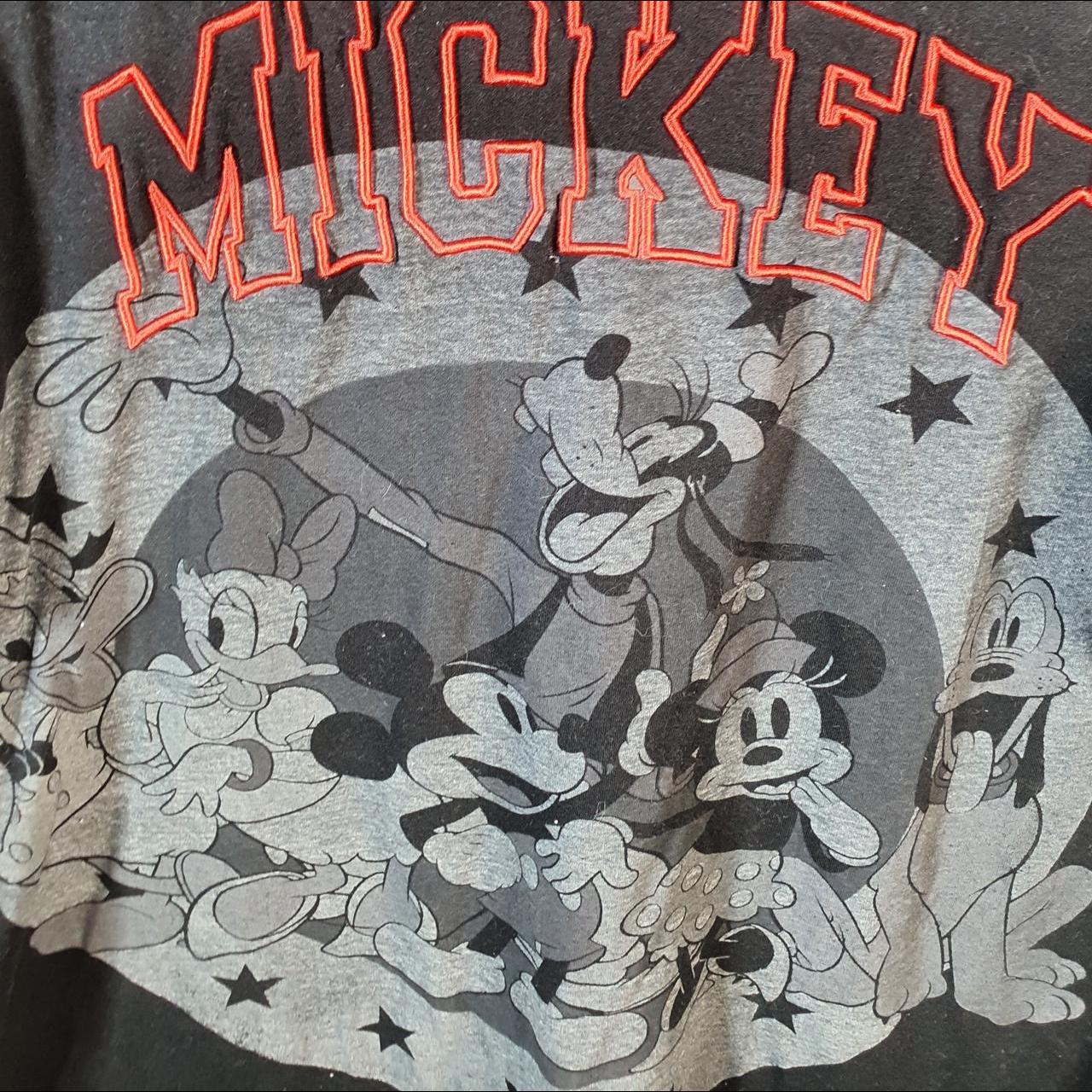 Vintage Disney Land Mickey Mouse T Shirt Men’s Large Black Logo Graphic Cartoon