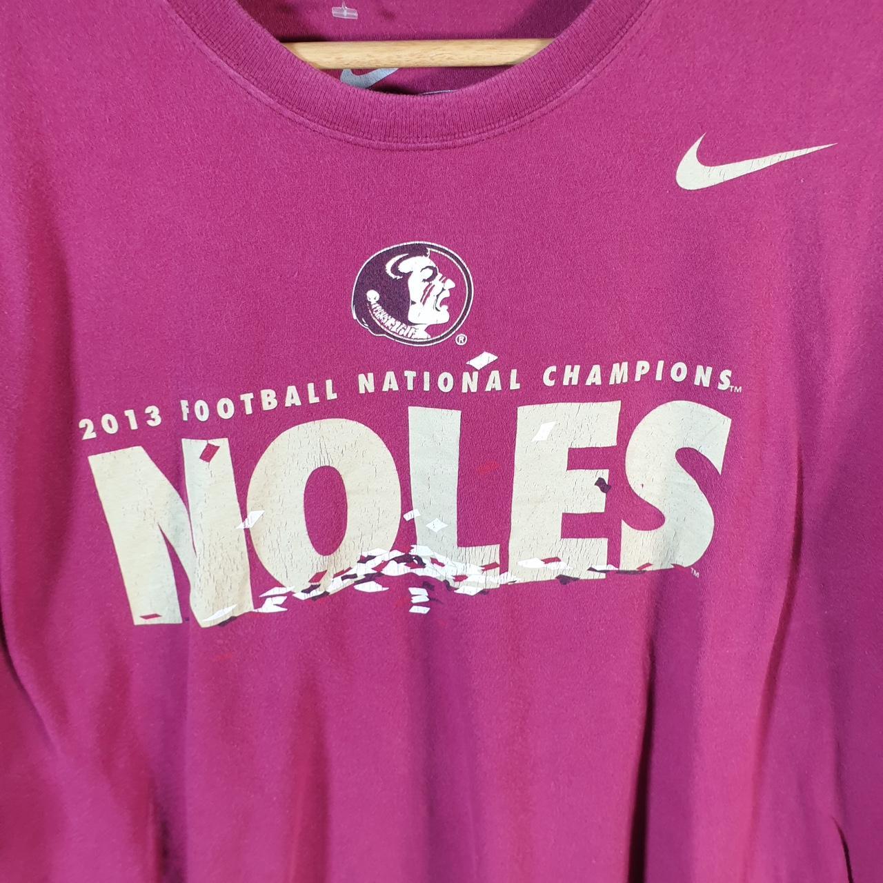 Vintage Nike Florida State 2013 NFL Pro State T Shirt Men’s XL Pink Logo Swoosh Athletic