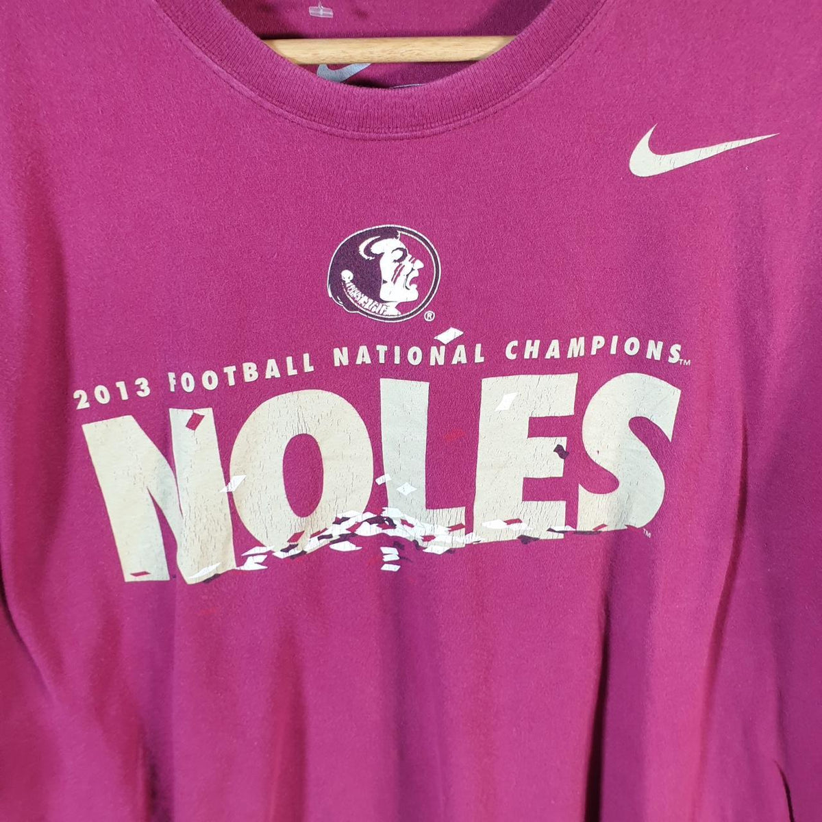 Vintage Nike Florida State 2013 NFL Pro State T Shirt Men’s XL Pink Logo Swoosh Athletic