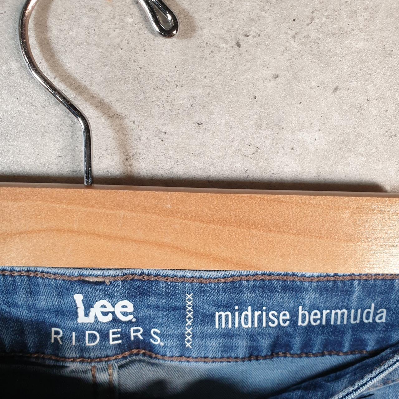 Vintage Lee Baggy Shorts Jorts Cargo Womens W36 Blue Relaxed Denim