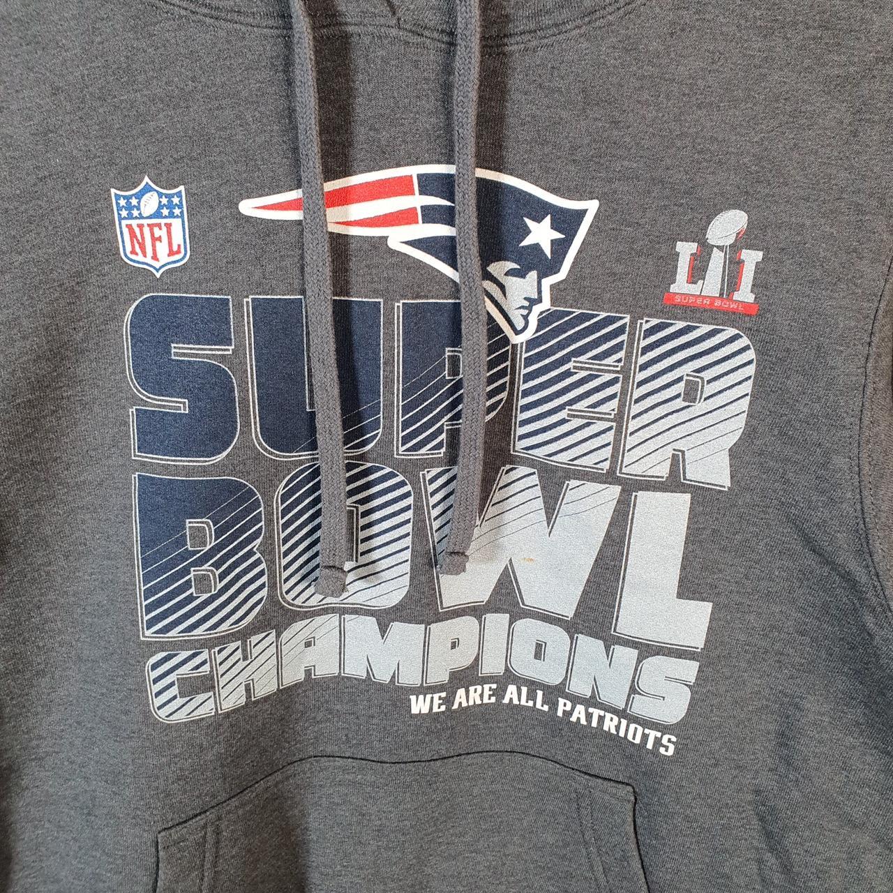 Vintage NFL New England Patriots Fanatics Hoodie Mens M Grey Pullover USA Pro Sport