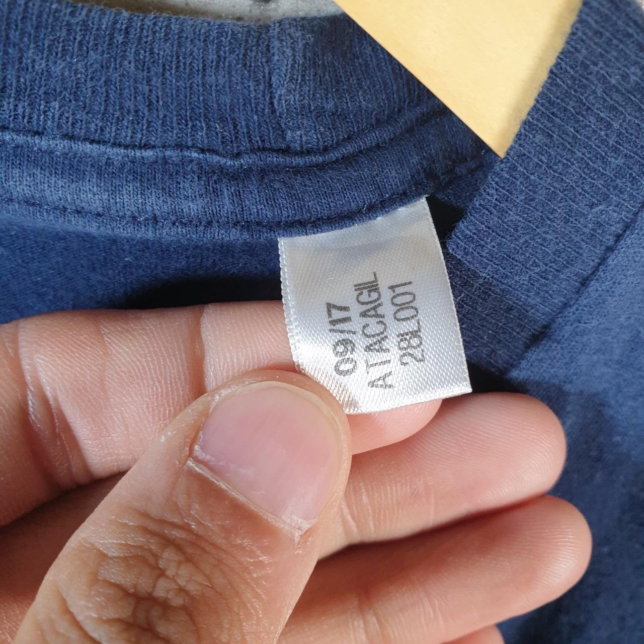 Vintage Adidas Go To Tee Spellout T Shirt Men’s XL Navy Blue Three Stripes Athletic