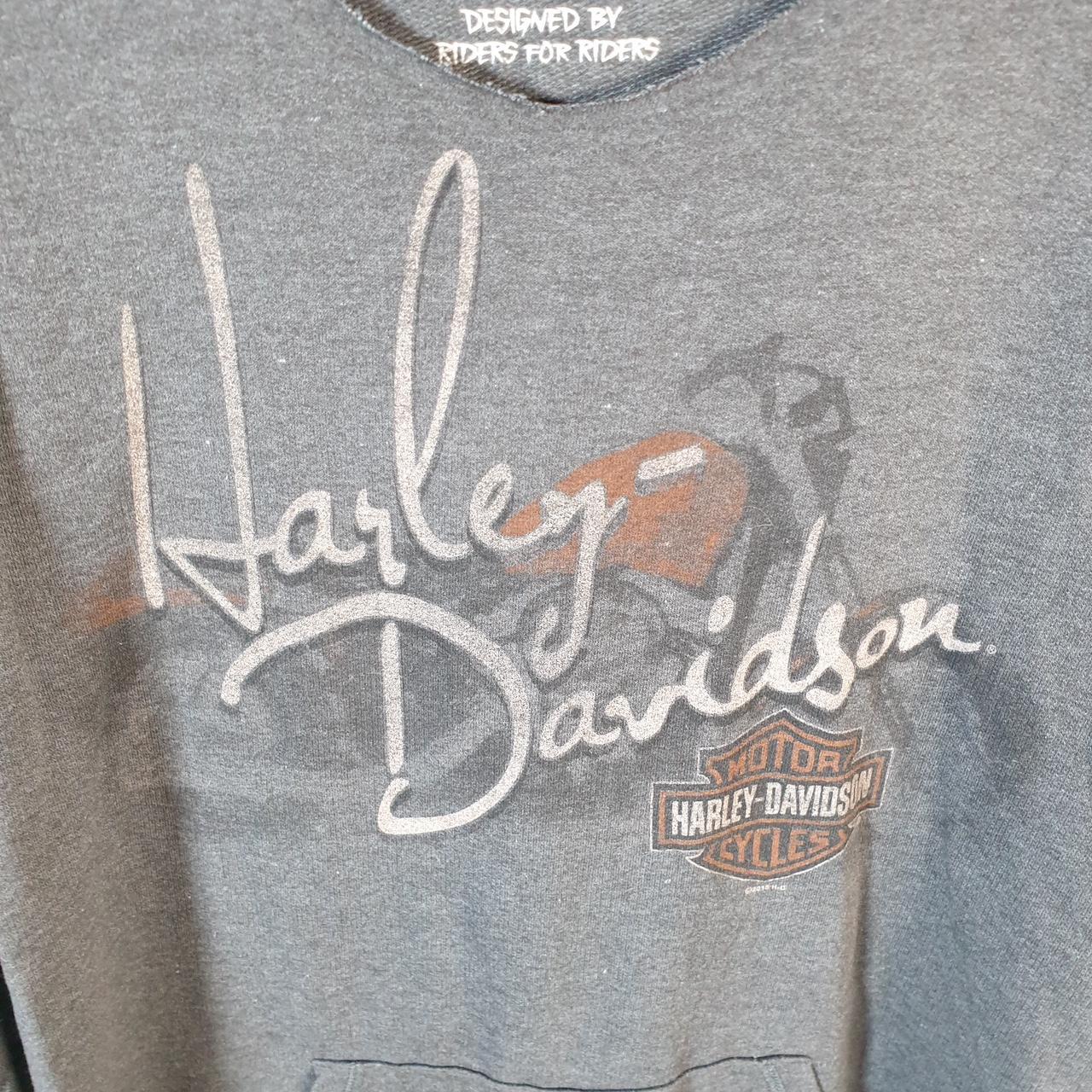 Vintage Harley Davidson 2016 Smoky Mountain Maryville TN Hoodie Womens Large Grey