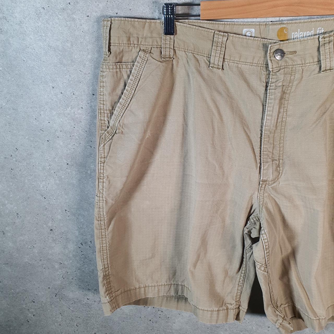 Vintage Carhartt Baggy Carpenter Shorts Jorts Cargo Men’s W44 Brown Relaxed Fit Workwear A4838