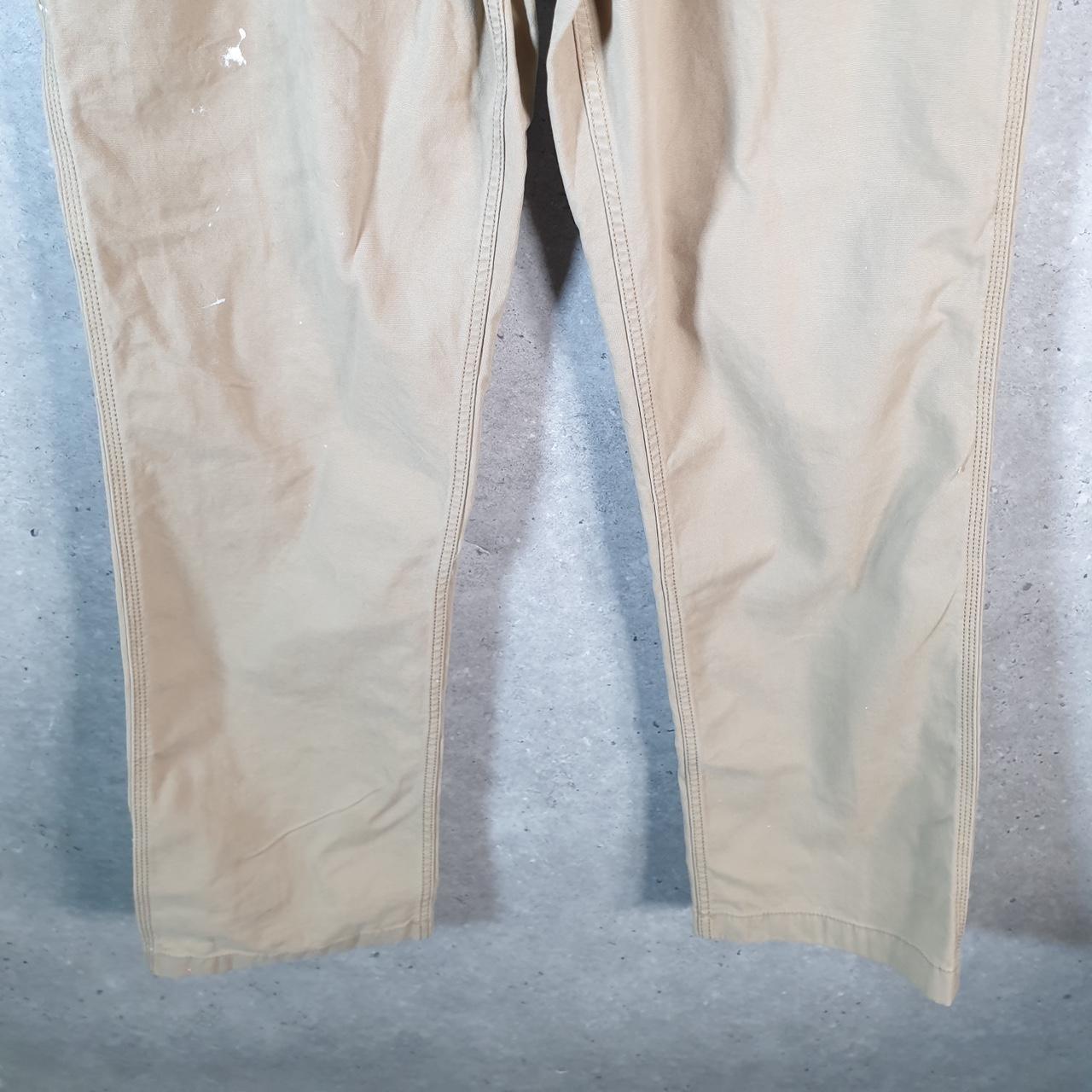 Vintage Carhartt Carpenter Trousers Mens W34 L34 Brown Relaxed Fit Workwear USA
