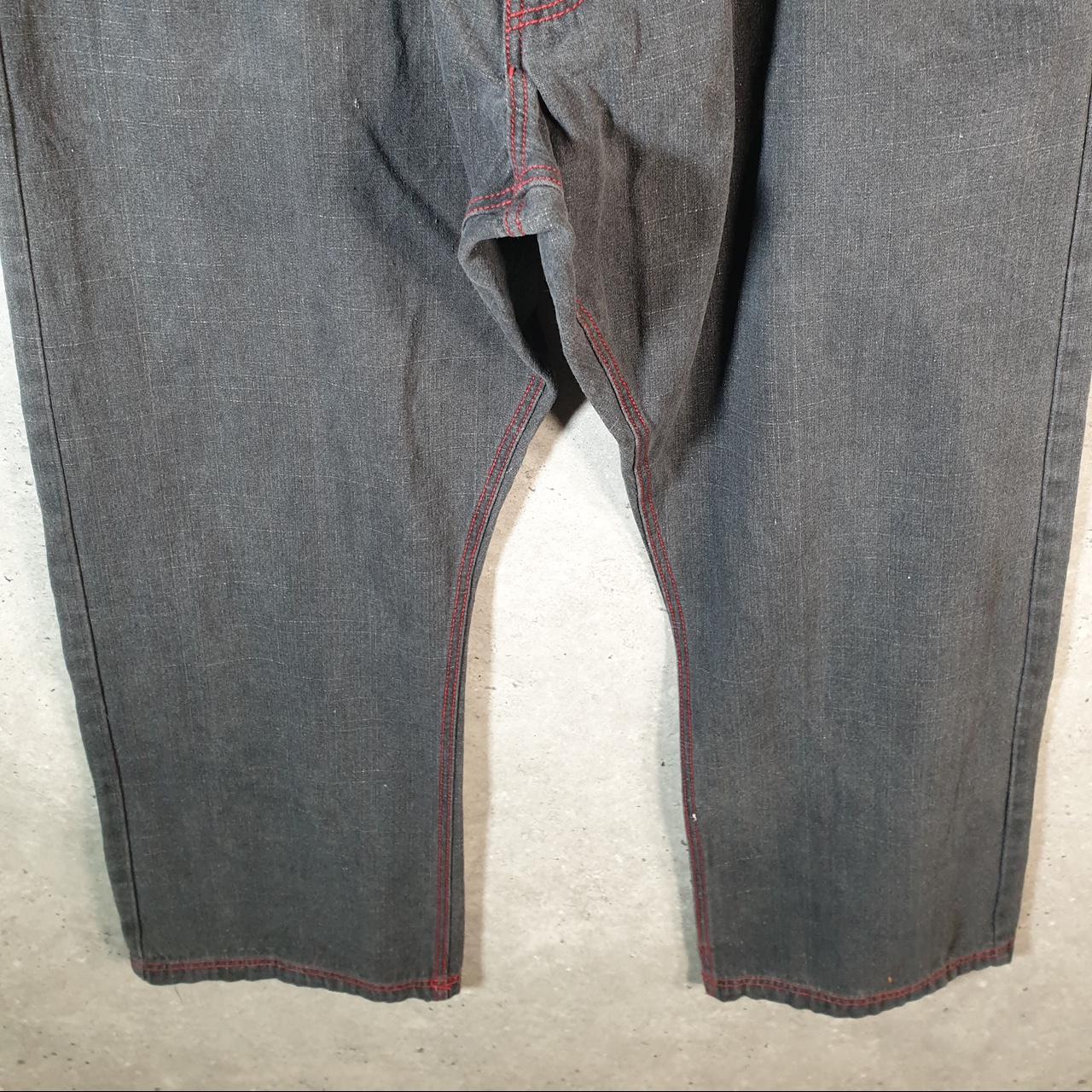 Vintage Dmar Baggy Y2K Hip Hop Jeans Mens W44 L32 Grey Denim Wide Leg Big Fish Vintage