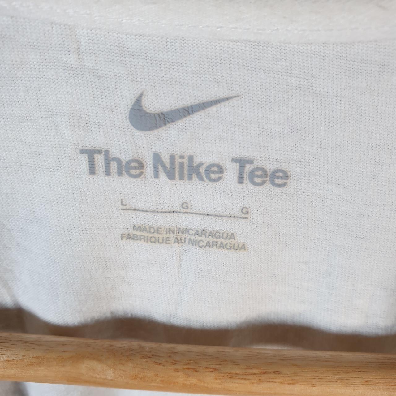 Vintage Nike Just Do It Spellout T Shirt Men’s Large White Logo Swoosh Athletic