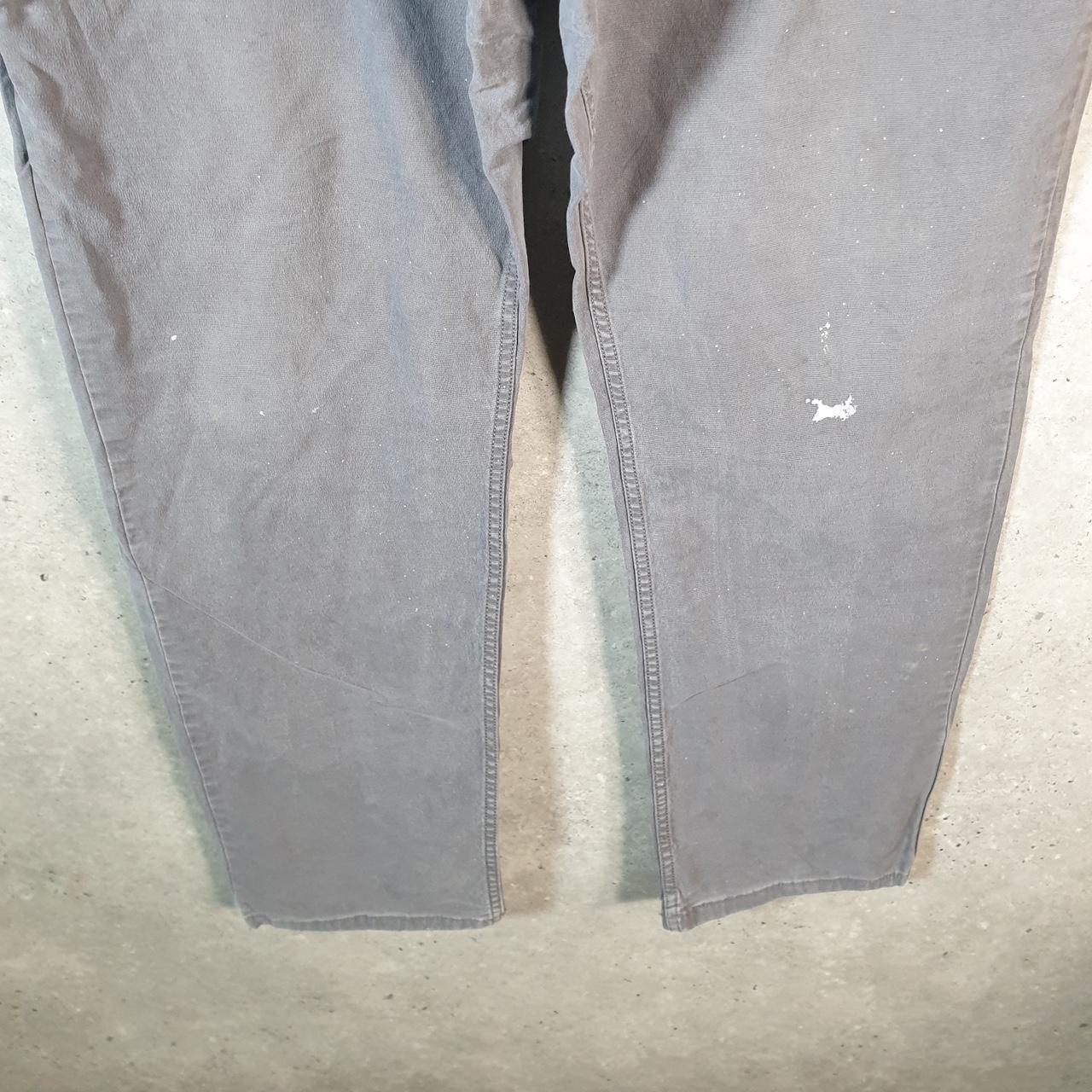Vintage Carhartt Carpenter Trousers Mens W44 L32 Grey Relaxed Fit Workwear USA