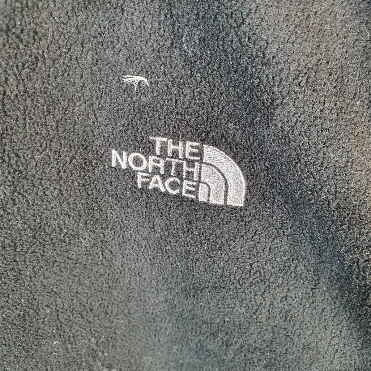 Vintage The North Face TNF Teddy Fleece Sweatshirt  Girls Large Black Full Zip Logo