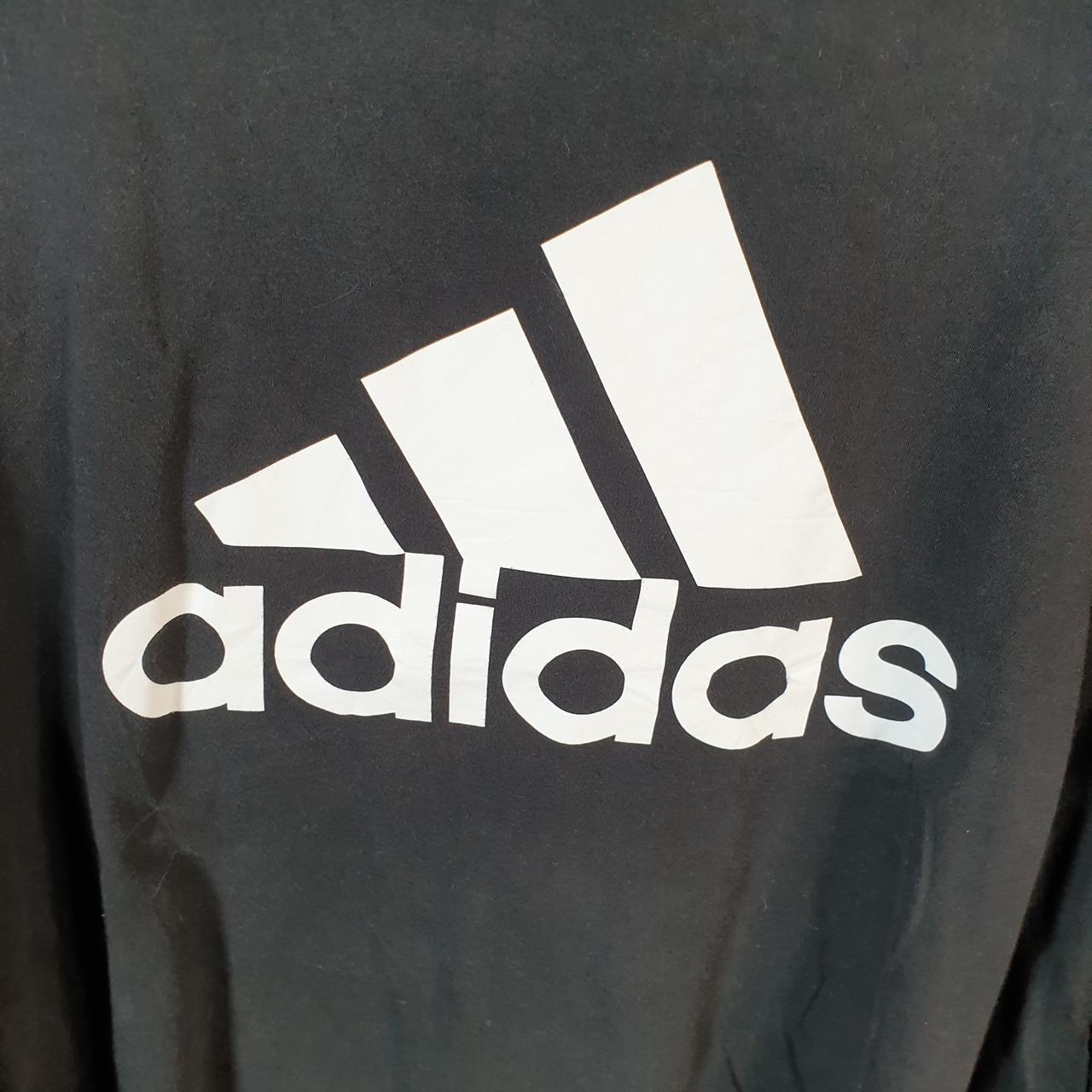 Vintage Adidas Amplifier T Shirt Men’s 2XL Black Three Stripes Logo Athletic